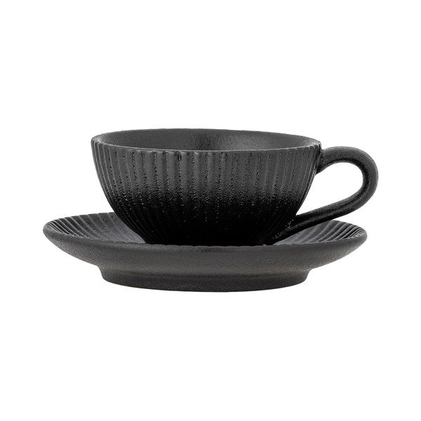 Must keraamiline cappuccino tass 200 ml Neri - Bloomingville