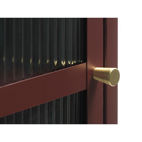 Punane metallist vitriinkapp 58x160 cm Bronco – Unique Furniture-image-4