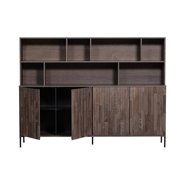 Pruun raamaturiiul 200x150 cm Gravuur - WOOOD-image-2