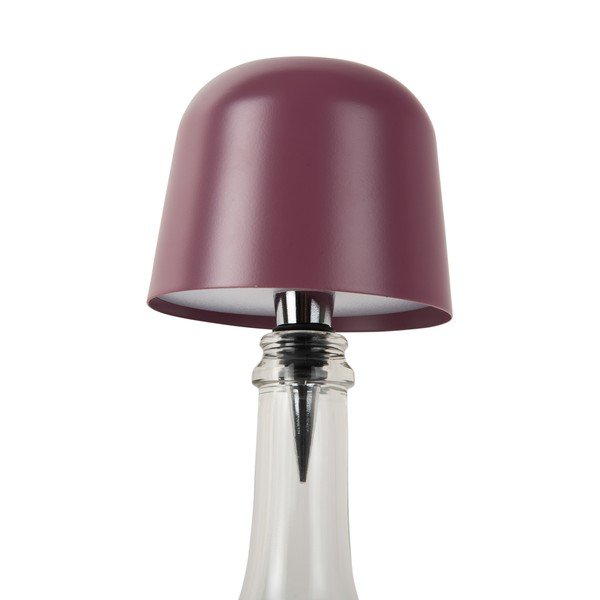 Roosakaslilla LED lauavalgusti pudelile metallist varjuga (kõrgus 13 cm) Cone Hat LED - Leitmotiv