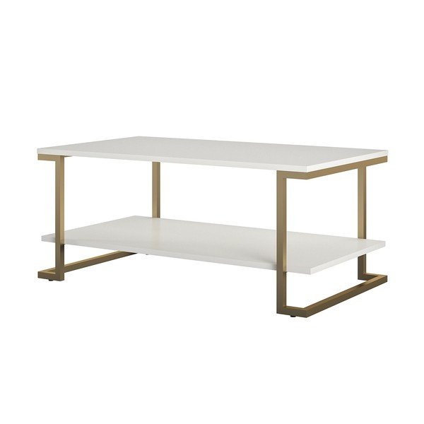 Valge ja kuldne kohvilaud , 106 x 45 cm Camila - CosmoLiving by Cosmopolitan-image-2