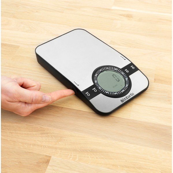 Černobílá kuchyňská váha Brabantia Timer-image-1