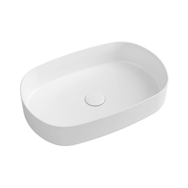 Valge keraamiline valamu 55x36 cm Infinity Oval – Sapho