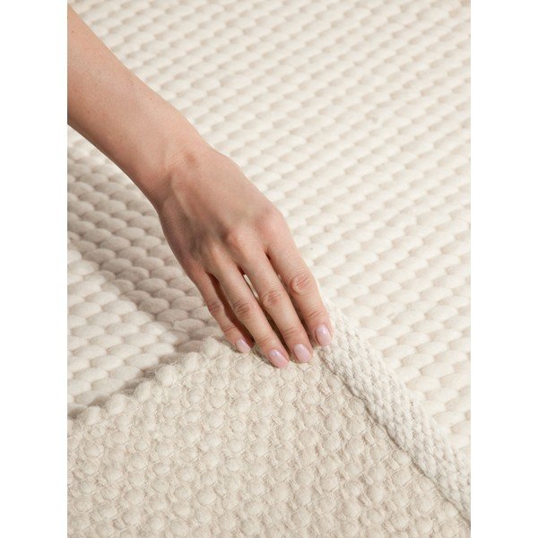 Kreemikas käsitsi kootud villane vaip 160x230 cm Lyon Beans - Elle Decoration-image-4
