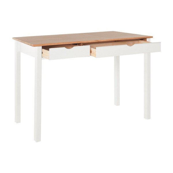 Valge ja pruun männi töölaud , pikkus 120 cm Gava - Støraa-image-3