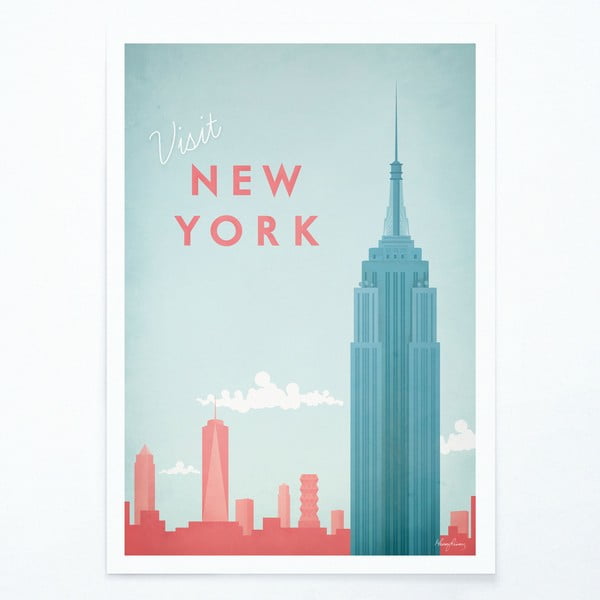 Plakat , 30 x 40 cm New York - Travelposter