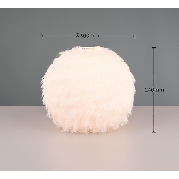 Kreem laualamp (kõrgus 24 cm) Furry - Reality-image-3