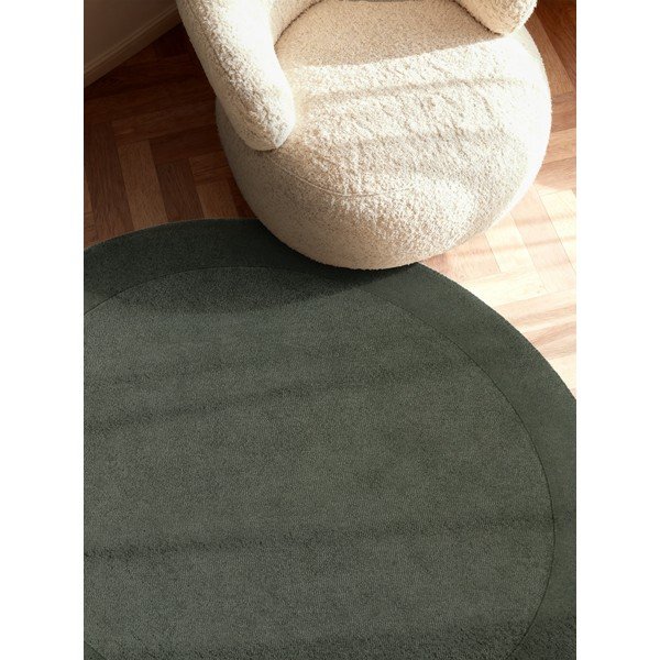 Tumeroheline käsitsi kootud ümmargune villasegu vaip ø 150 cm Kivi - Villeroy&Boch-image-2