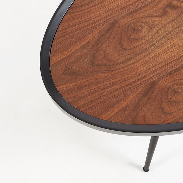 Must kohvilaud pähklipuust lauaga Kamelia - Kave Home-image-4