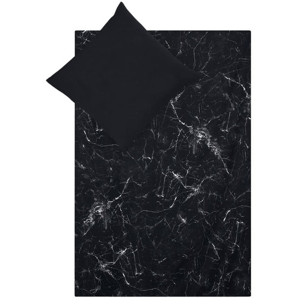 Must üheinimesevoodipesu puuvillasest perkaalriidest, 135 x 200 cm. Malin - Westwing Collection
