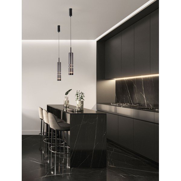 Hallist klaasist LED-rippvalgusti ø 8 cm Bento - Nova Luce-image-1