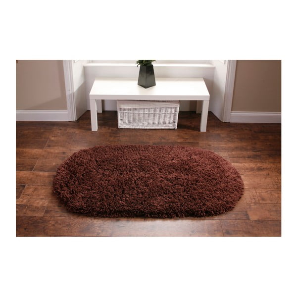 Hnědý koberec Think Rugs Rainbow Brown, 75 x 135 cm