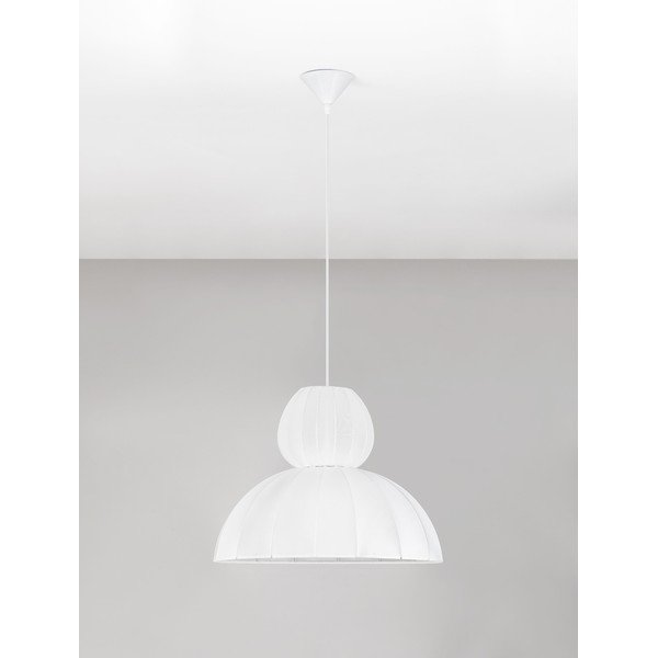 Mattvalge kangast ripplamp ø 50 cm Delina - Nova Luce-image-3