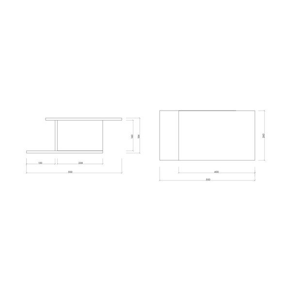Rippuv/riiulitega öökapp tammepuust dekooriga naturaalses värvitoonis Tann - noo.ma-image-3