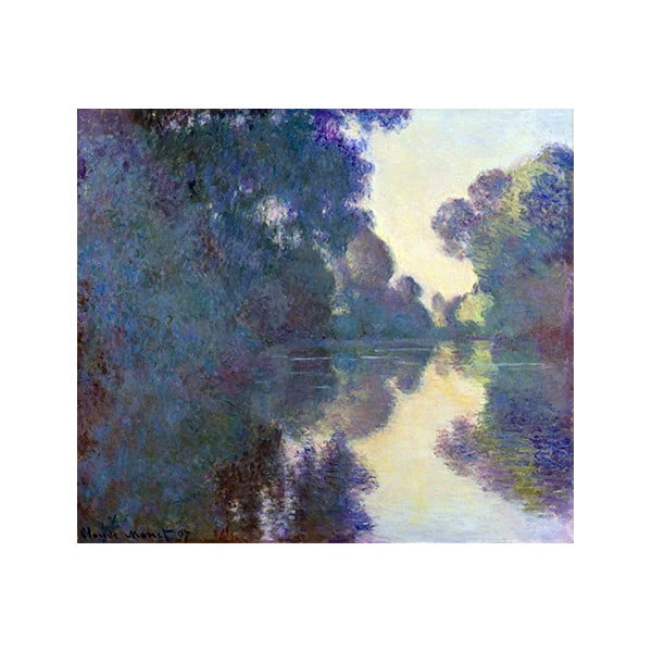 Obraz Claude Monet - Morning on the Seine near Giverny, 80x70 cm