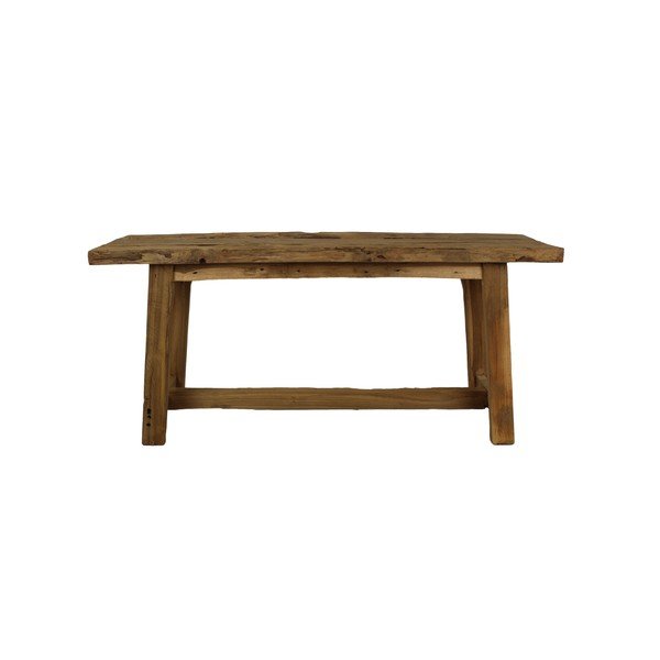 Lavice z neopracovaného teakového dřeva HSM collection Rustical, délka 100 cm-image-2