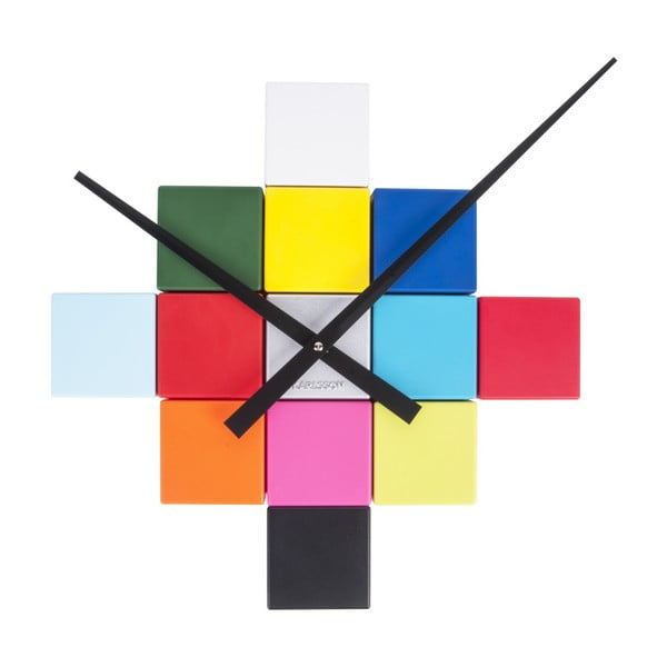 Värviline Do It Yourself seinakell DIY Cubic - Karlsson-image-2