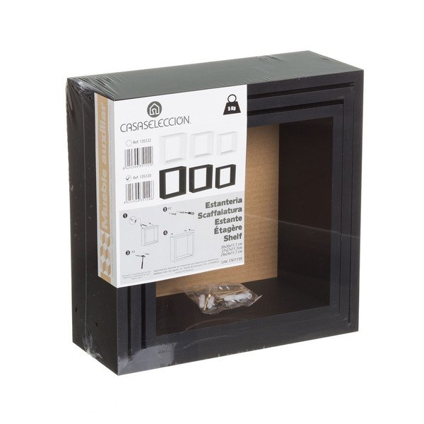 Mustad riiulid 3-st komplektis - Casa Selección-image-3