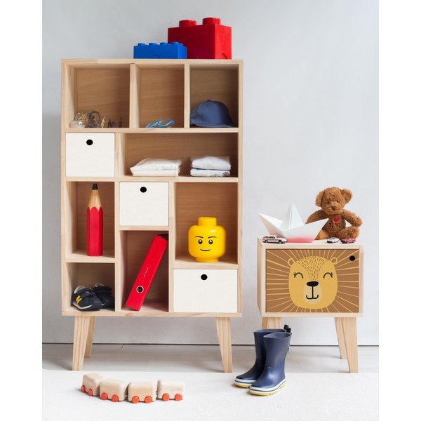 Massiivsest männist valmistatud öökapp Lion - Little Nice Things-image-1