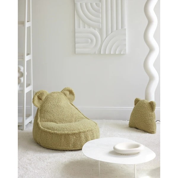 Roheline bukleekangast laste diivanipadi Bear - Wigiwama-image-3