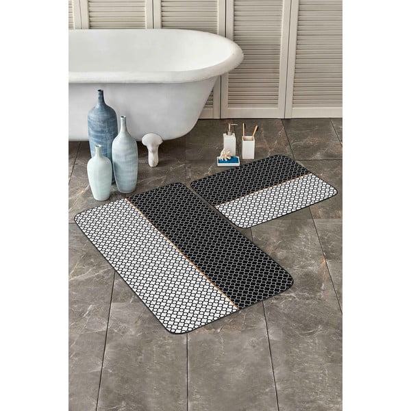 Tumehall vannitoavaipade komplekt 2 tk 100x60 cm - Minimalist Home World-image-2