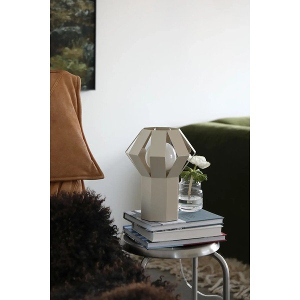 Beež metallist laualamp metallvarjuga (kõrgus 27 cm) Octa - Markslöjd-image-1