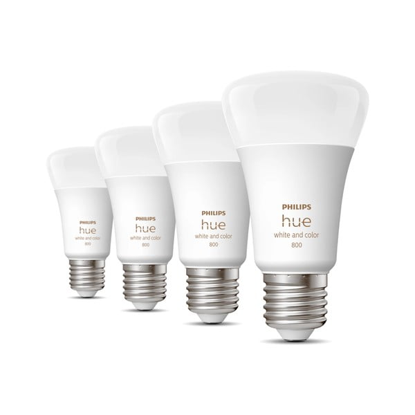 LED nutipirnid 4tk komplektis, E27, 9W White and color ambiance - Philips Hue