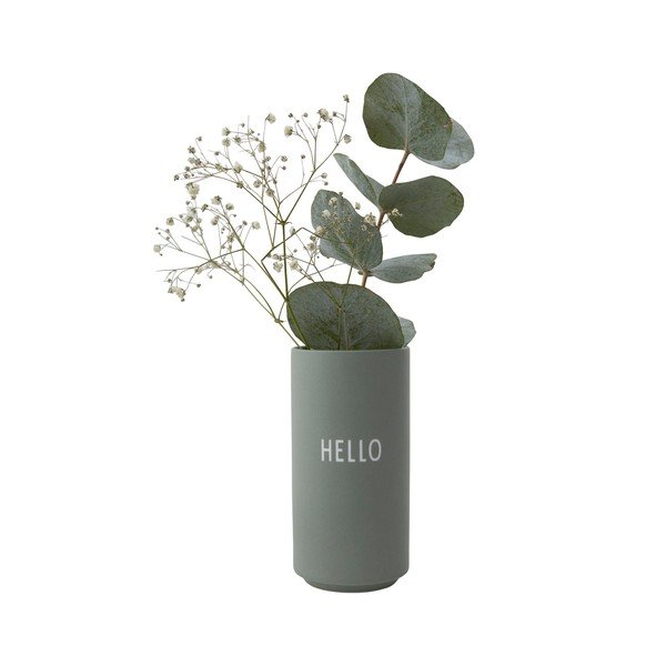 Roheline portselanist vaas Tere, kõrgus 11 cm Favourite - Design Letters-image-2