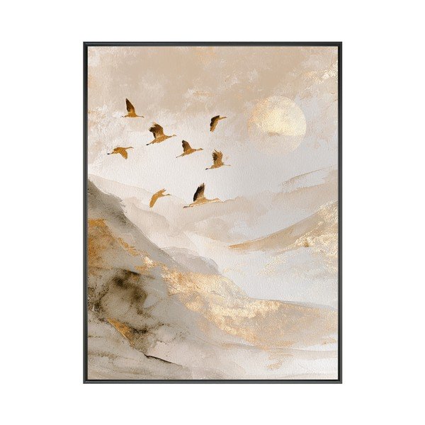 Trükitud pilt raamiga 60x80 cm Golden Peaks II - Styler