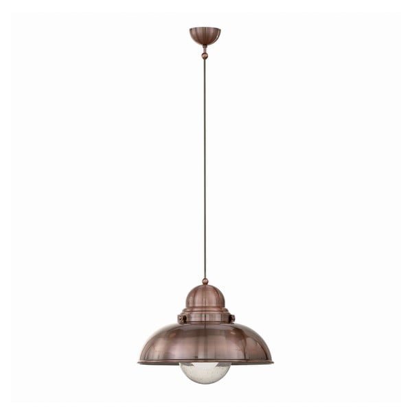 Závěsné světlo Crido Loft Copper, 43 cm