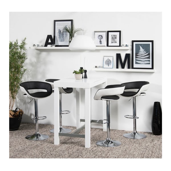 Sada 2 černobílých barových židlí Actona Grace-image-3