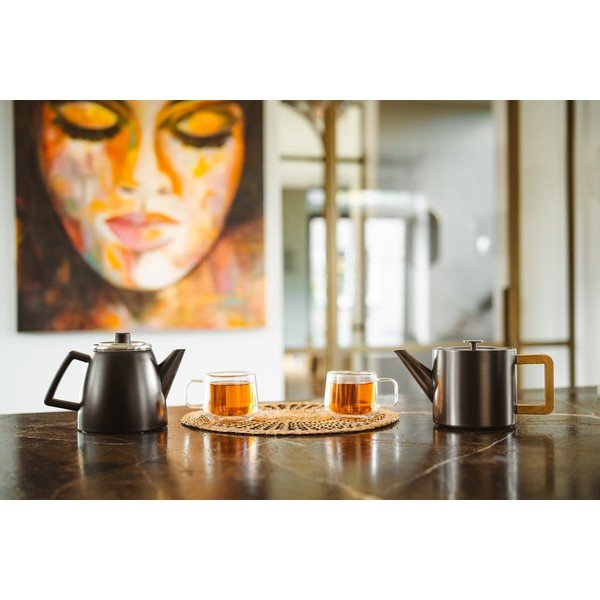 Hall roostevabast terasest teekann koos sõelaga 1,1 l Duet Narvik - Bredemeijer-image-1