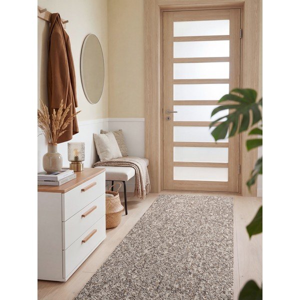 Hall pestav vaip 80x240 cm Rocco Taupe - Elle Decoration-image-1