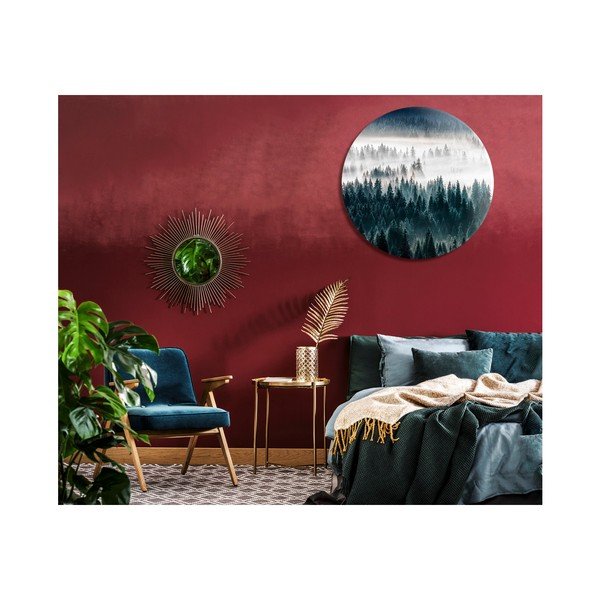 Nástěnná dekorace Styler Ring Forest Mist, ø 70 cm-image-1