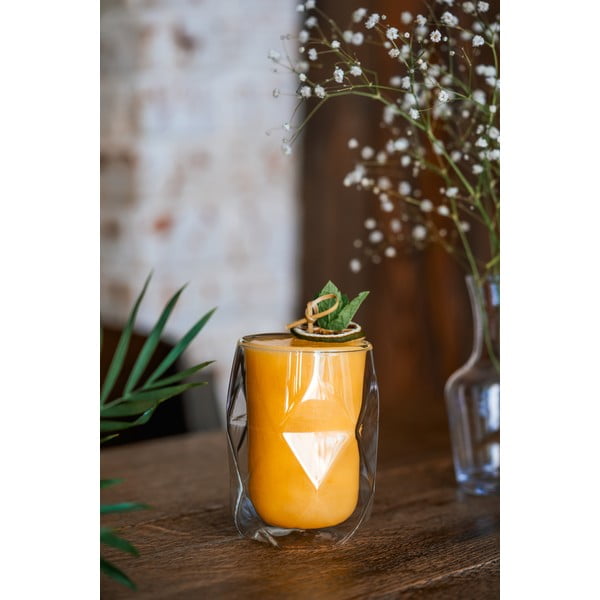 2 topelt seinaga piimaklaasi, 250 ml Geo - Vialli Design-image-4