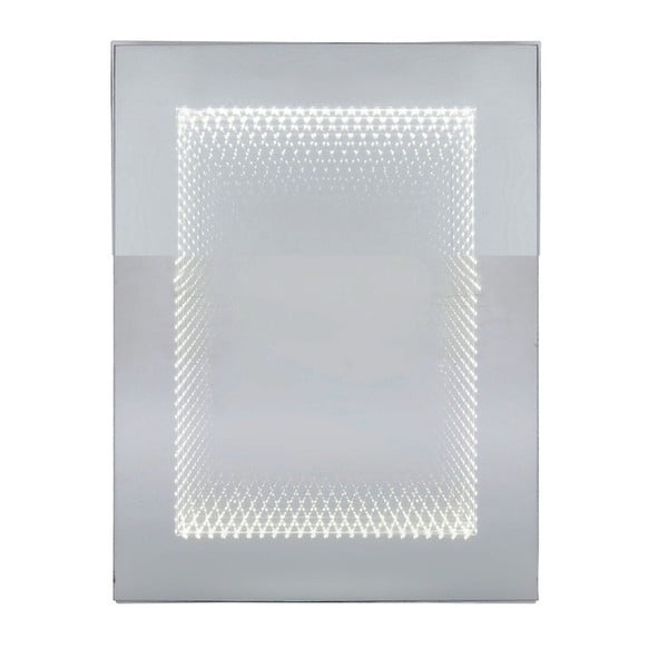 Nástěnné zrcadlo s LED osvětlením Kare Design Infinity, 60 x 80 cm