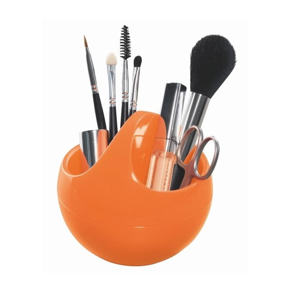Oranžový kosmetický úložný košík Spirella