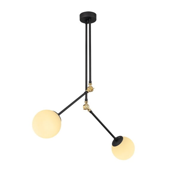 Mustast metallist rippvalgusti Opviq lights Froso - Opviq lights-image-2