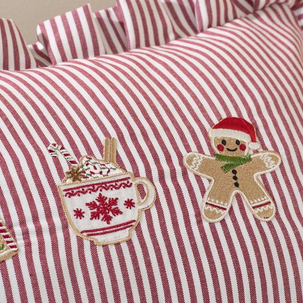 Dekoratiivne padi jõulumotiiviga 30x50 cm Christmas Gingerbread Stripe - Catherine Lansfield-image-3