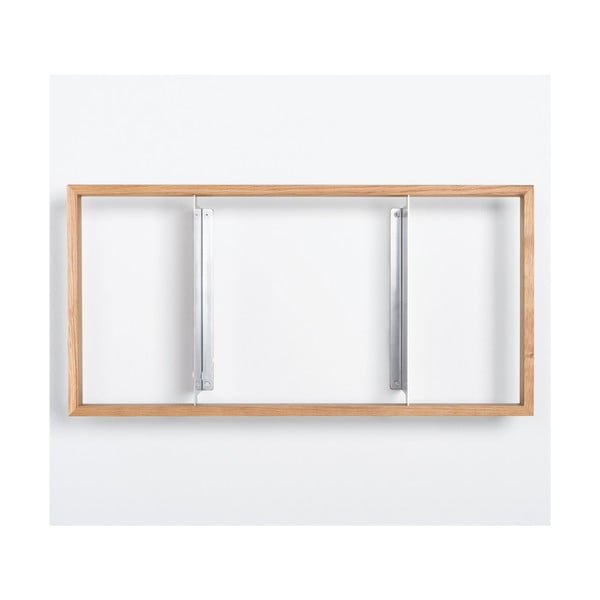 Knižní police z dubového dřeva das kleine b b9, výška 34 cm-image-2