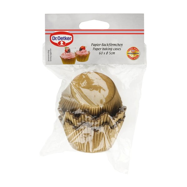 60 paberküpsetuspaberi komplekt Gold, ø 5,5 cm - Dr. Oetker-image-3