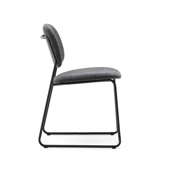 Tumehall metallist virnastatav söögitool Meli - Kave Home-image-3