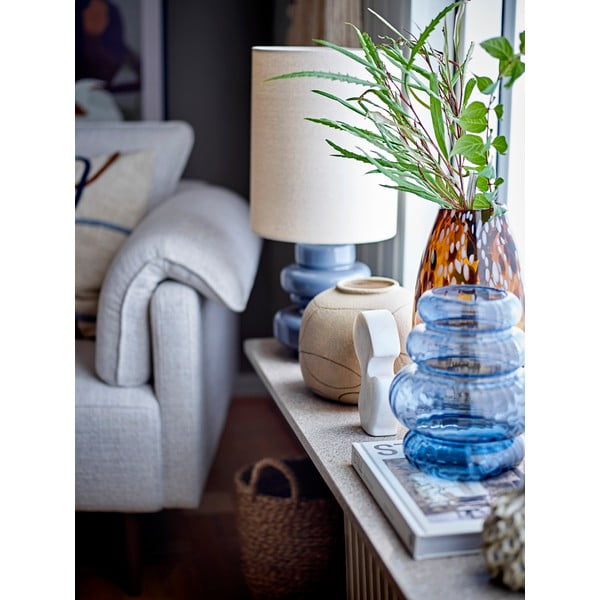 Sinine lauavalgusti tekstiilist varjuga (kõrgus 51 cm) Fabiola - Bloomingville-image-2