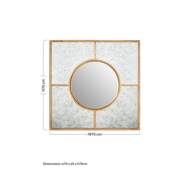 Seinapeegel 70x70 cm Zariah - Premier Housewares-image-2