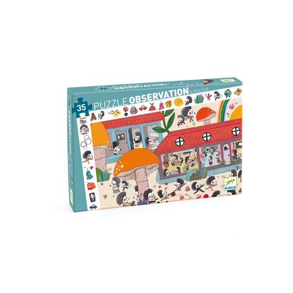 Lapsed Puzzle Vaatlus Siilid - Djeco-image-1