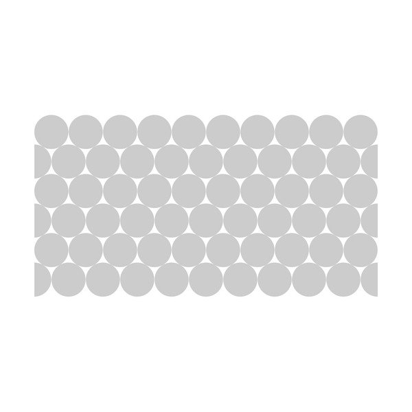 50-st matist kleebisest koosnev komplekt klaasile Circle - Ambiance-image-2