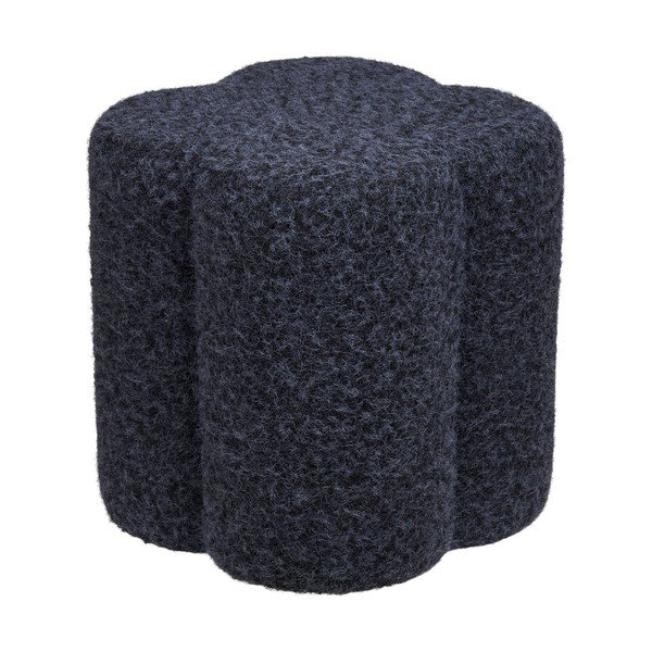 Tumesinine bouclé kangast taburet Durban - House Nordic