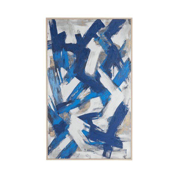 Käsitsi maalitud elementidega raamitud lõuendmaal, 127,5x206,5 cm Bold – Bizzotto