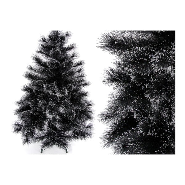 Černo-stříbrný umělý vánoční stromek Ixia Together, výška 210 cm