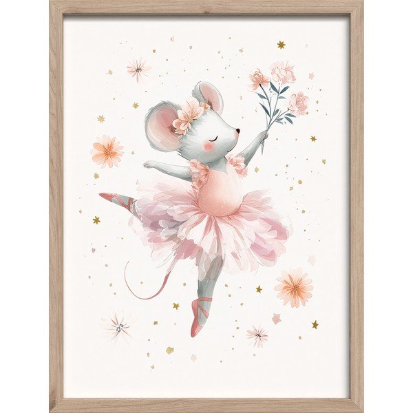 Laste pilt 30x40 cm Mouse Ballerina - Styler